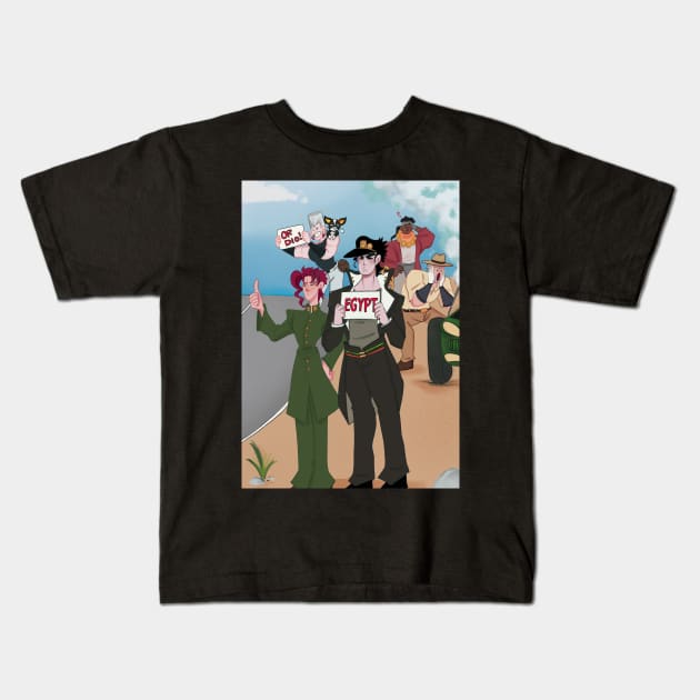 Jojo roadtrip Kids T-Shirt by Chubbi-Star